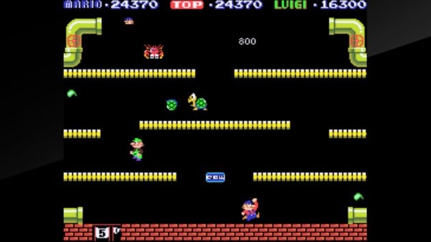 Screen cap of Super Mario Brothers