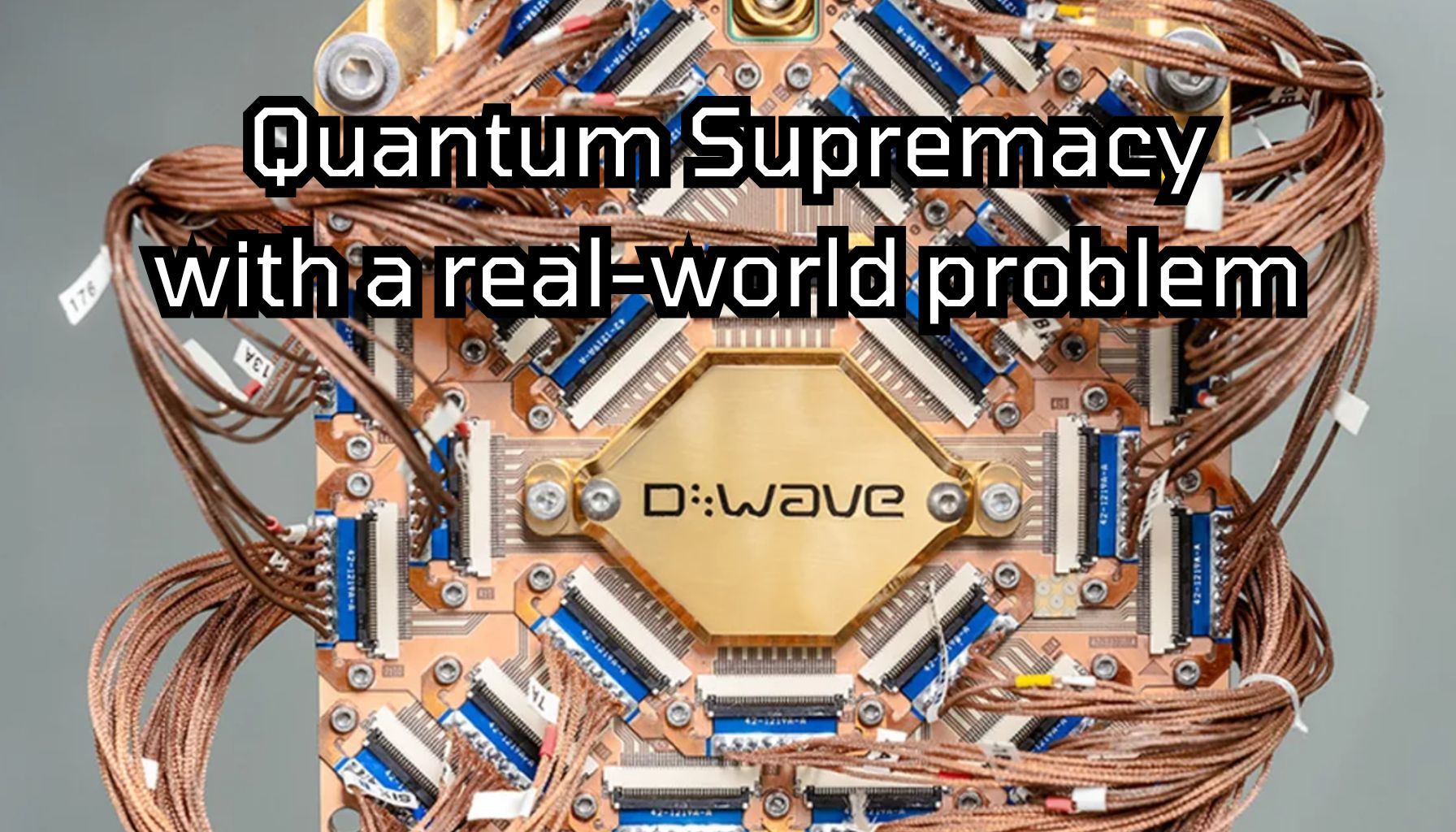 Quantum Supremacy with a real-world problem