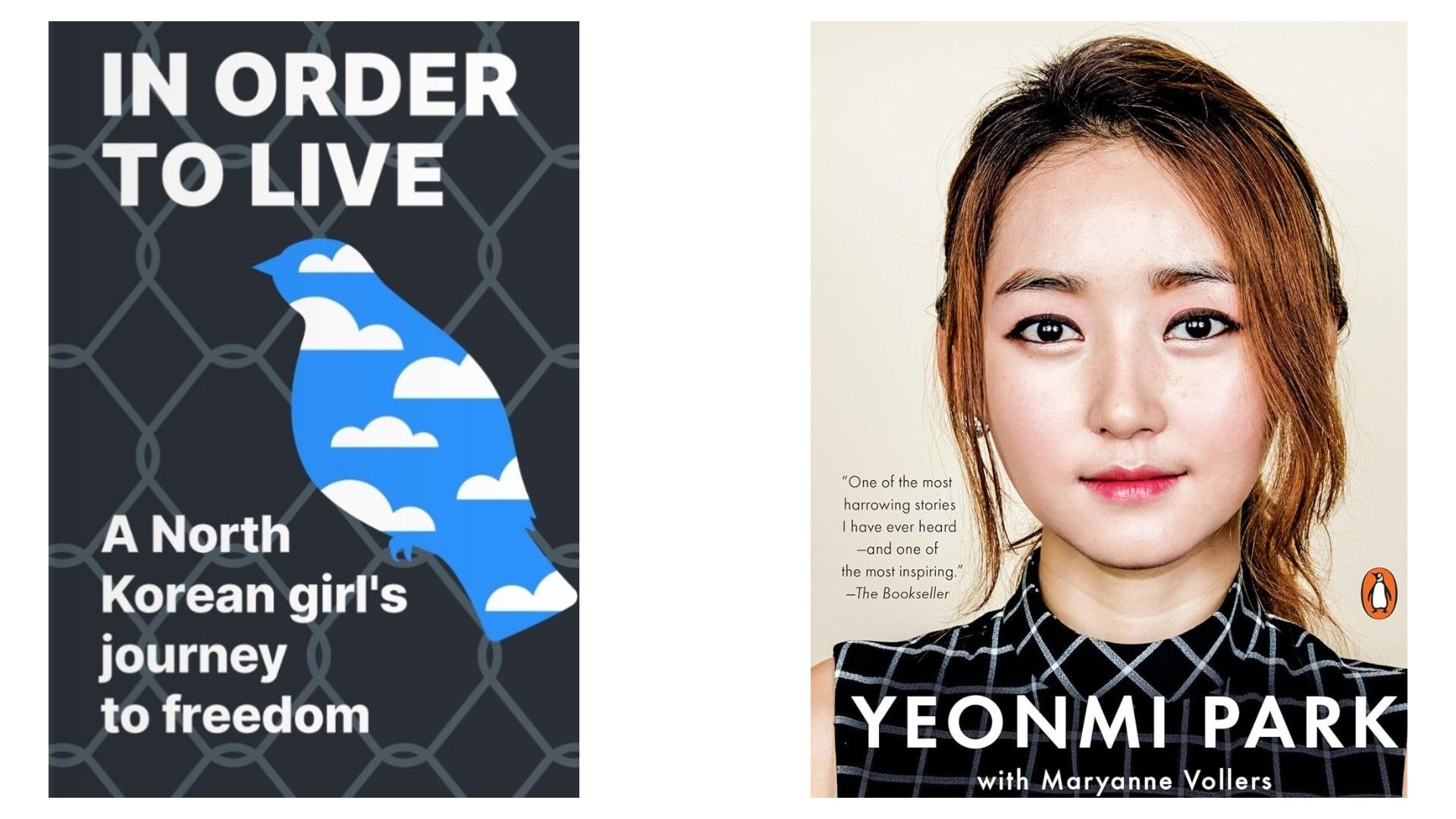 This is the cover for the book titled "In Order To Live" by Yeonmi Park