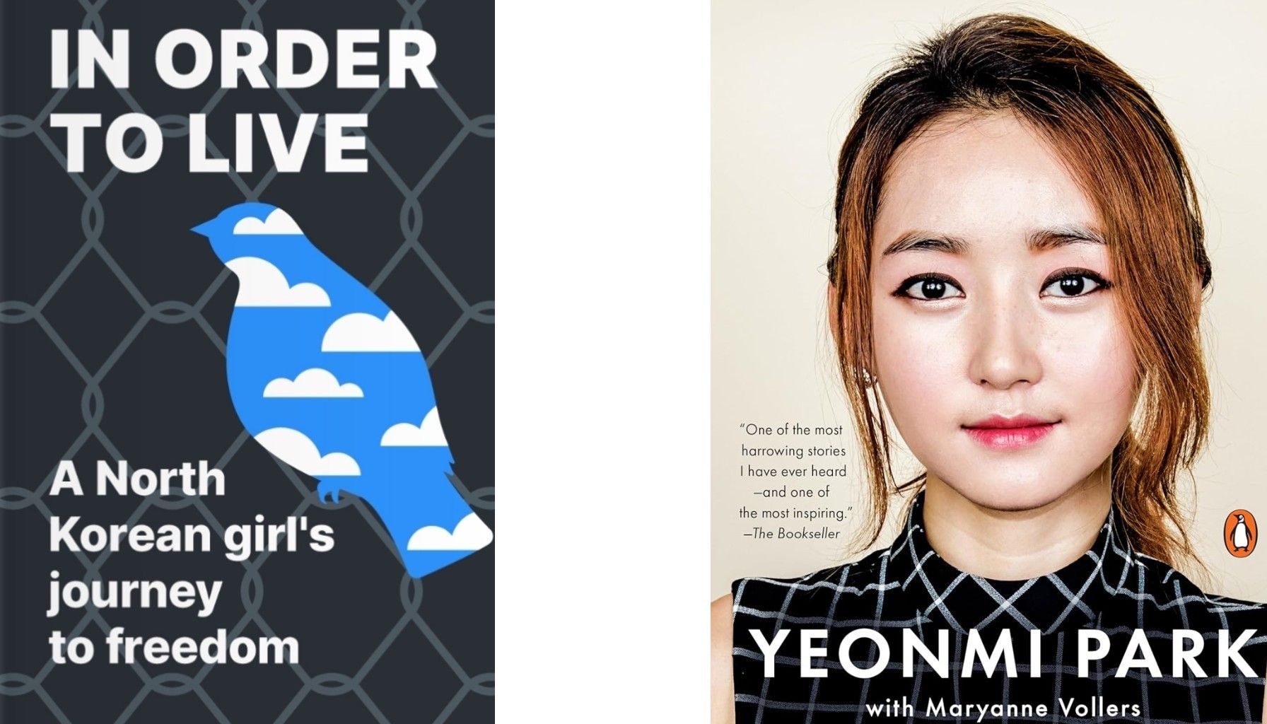 This is the cover for the book titled "In Order To Live" by Yeonmi Park